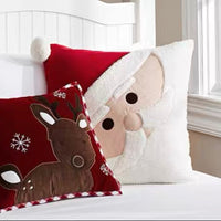 HKM-154387 Christmas Decorative Embroidered Pillows Collection – FALALA, HOHOHO, Snowman, Santa & More