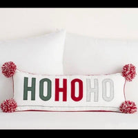 HKM-154387 Christmas Decorative Embroidered Pillows Collection – FALALA, HOHOHO, Snowman, Santa & More