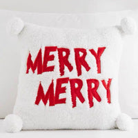 HKM-154387 Christmas Decorative Embroidered Pillows Collection – FALALA, HOHOHO, Snowman, Santa & More