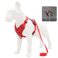 HKM-154771 Vest-Style Pet Dog Leash and Harness Set with Reflective Rope Options