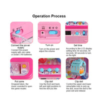 HKM-154835 Electric Mini Claw Machine Toy for Kids - Interactive Doll Game Crane Game, Ages 3+
