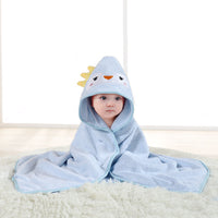 HKM-154899 Cartoon Animal Swaddle Bath Towel - Soft Polyester Fiber Baby Blanket, 80x80cm
