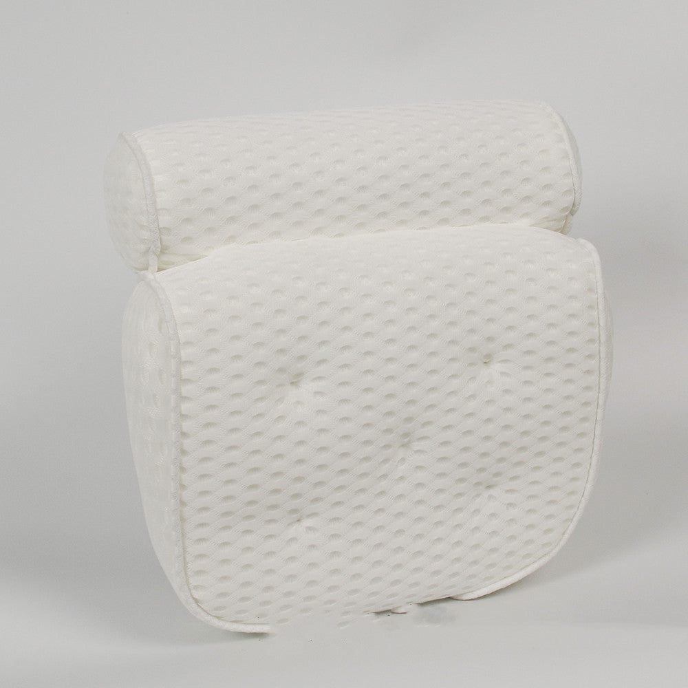 HKM-154963 Upgraded 4D Mesh Bathtub Pillow with 7 Suction Cups for Comfort and Relaxation