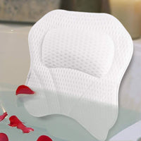 HKM-154963 Upgraded 4D Mesh Bathtub Pillow with 7 Suction Cups for Comfort and Relaxation