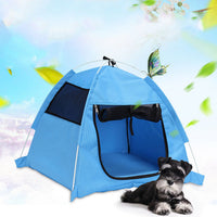 HKM-155091 Foldable Anti-Mosquito Pet Tent for Dogs and Cats - Comfortable Oxford and Flannel Kennel