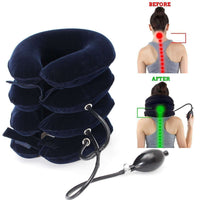 HKM-155283 Cervical Traction Neck Support Pillow - Inflatable U-Shaped Neck Pain Relief Device