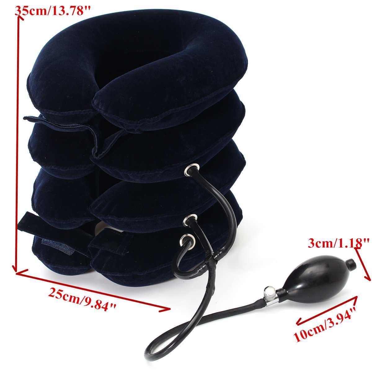 HKM-155283 Cervical Traction Neck Support Pillow - Inflatable U-Shaped Neck Pain Relief Device
