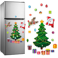 HKM-155347 Christmas-Themed Cartoon Refrigerator Magnet Set in Medium Size