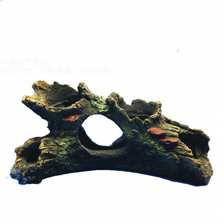 HKM-155411 Aquarium Decoration - Elegant Resin Tree Branches in Diamond and Rhombus Shapes