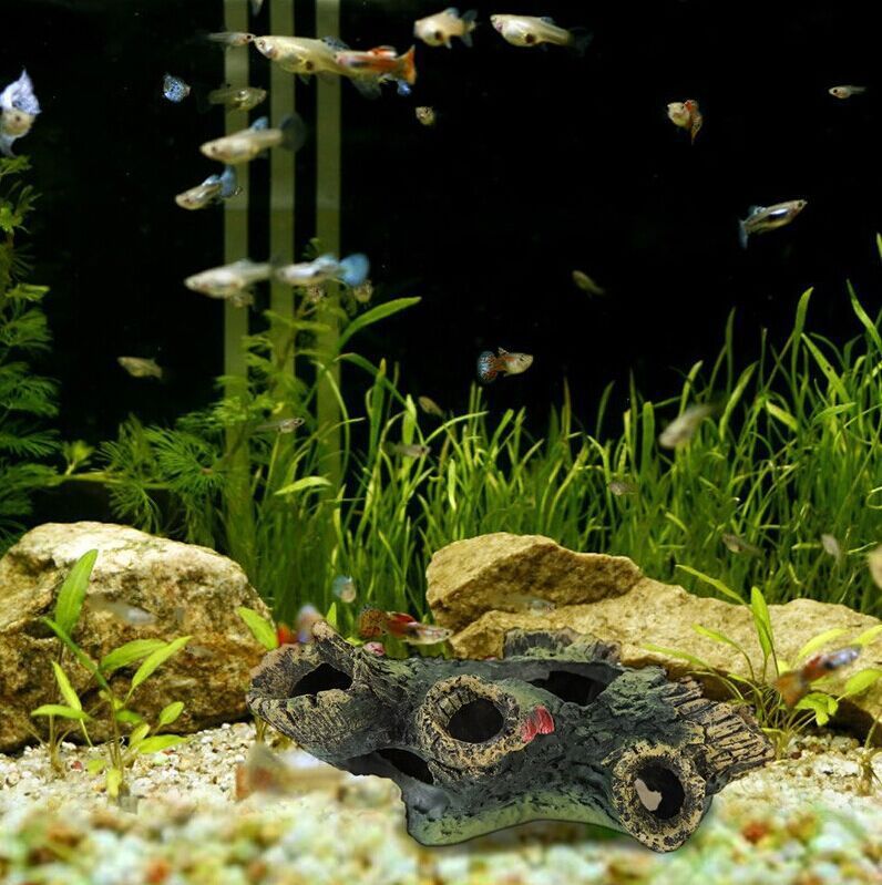 HKM-155411 Aquarium Decoration - Elegant Resin Tree Branches in Diamond and Rhombus Shapes