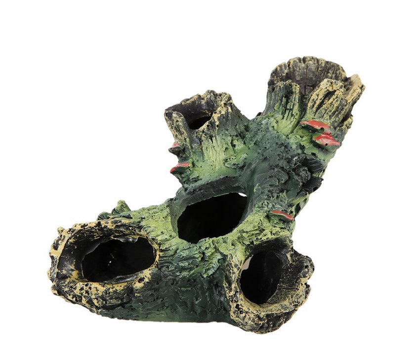 HKM-155411 Aquarium Decoration - Elegant Resin Tree Branches in Diamond and Rhombus Shapes