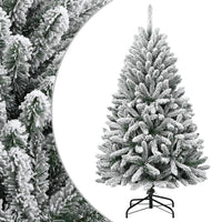 HKM-155539 Foldable Artificial Christmas Tree with Stand, 120 cm, Green PVC