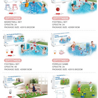 HKM-155539 Portable Mini Soccer Goal Set for Kids Ages 2-7, Outdoor Sports Toy with ABS Material