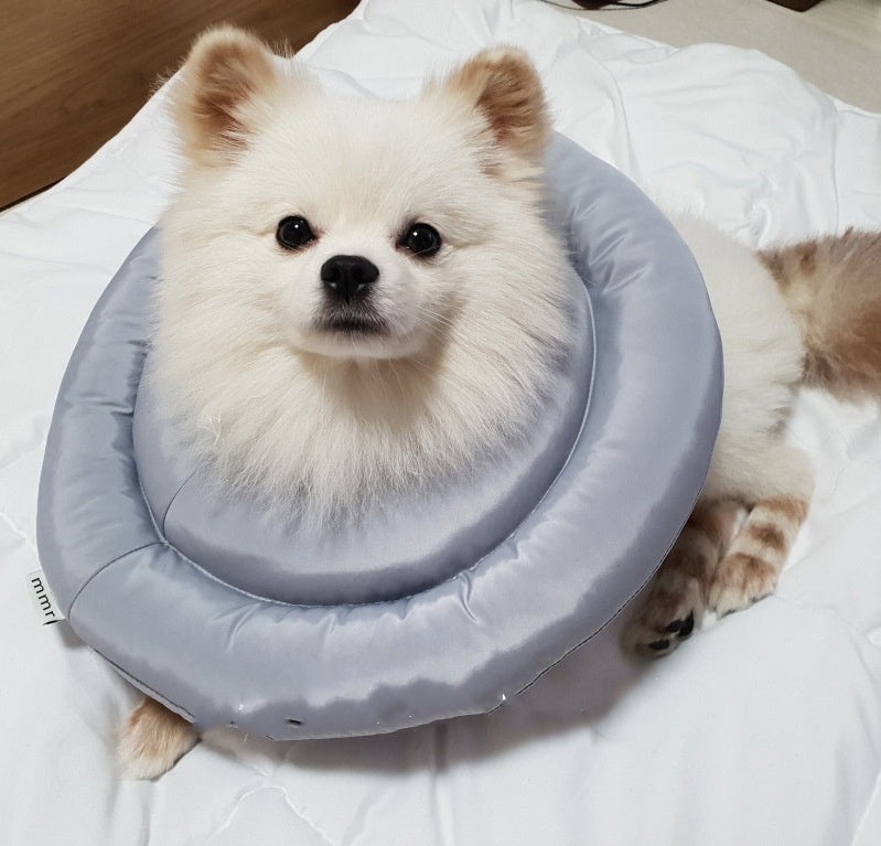HKM-155603 Pet Anti-Licking Ring in Dark Blue and Light Gray