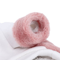 HKM-155603 Pink Cotton Double-Sided Velvet Dog Jacket for Autumn and Winter