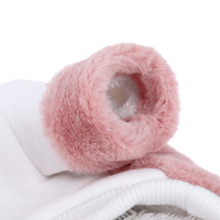 HKM-155603 Pink Cotton Double-Sided Velvet Dog Jacket for Autumn and Winter