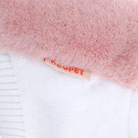 HKM-155603 Pink Cotton Double-Sided Velvet Dog Jacket for Autumn and Winter