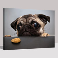 HKM-155731 Single Puppy Oil Painting on Canvas in Various Sizes - Modern Simplicity Art Decor