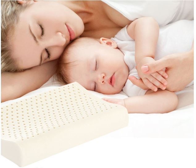 HKM-155859 Children's Cartoon Latex Pillow - 100% Natural Latex with Cotton Pillow Case - Available in Two Sizes