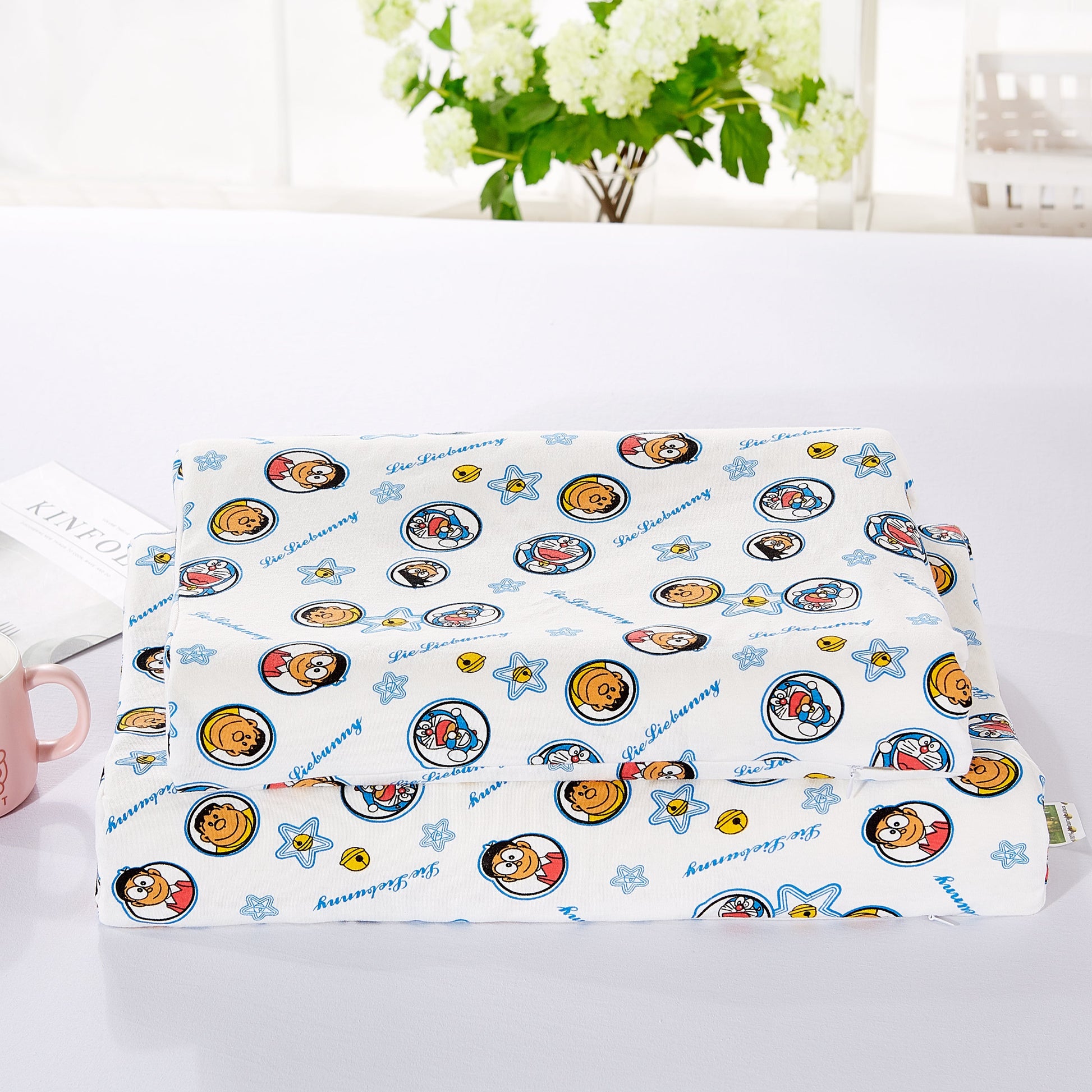 HKM-155859 Children's Cartoon Latex Pillow - 100% Natural Latex with Cotton Pillow Case - Available in Two Sizes