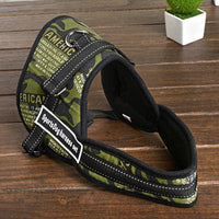HKM-155923 Medium and Large Dog Chest Strap for Sports and Leisure - Red, Black, Camouflage, Golden Leopard, Rice