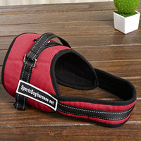 HKM-155923 Medium and Large Dog Chest Strap for Sports and Leisure - Red, Black, Camouflage, Golden Leopard, Rice