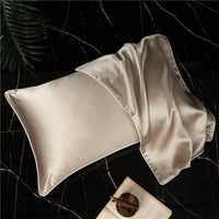 HKM-156179 Solid Color Silk Satin Pillowcase - Single-Sided, 48x74 cm, Soft and Durable