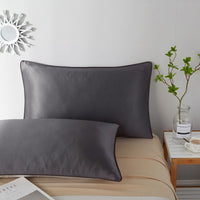 HKM-156179 Solid Color Silk Satin Pillowcase - Single-Sided, 48x74 cm, Soft and Durable