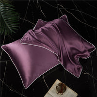 HKM-156179 Solid Color Silk Satin Pillowcase - Single-Sided, 48x74 cm, Soft and Durable