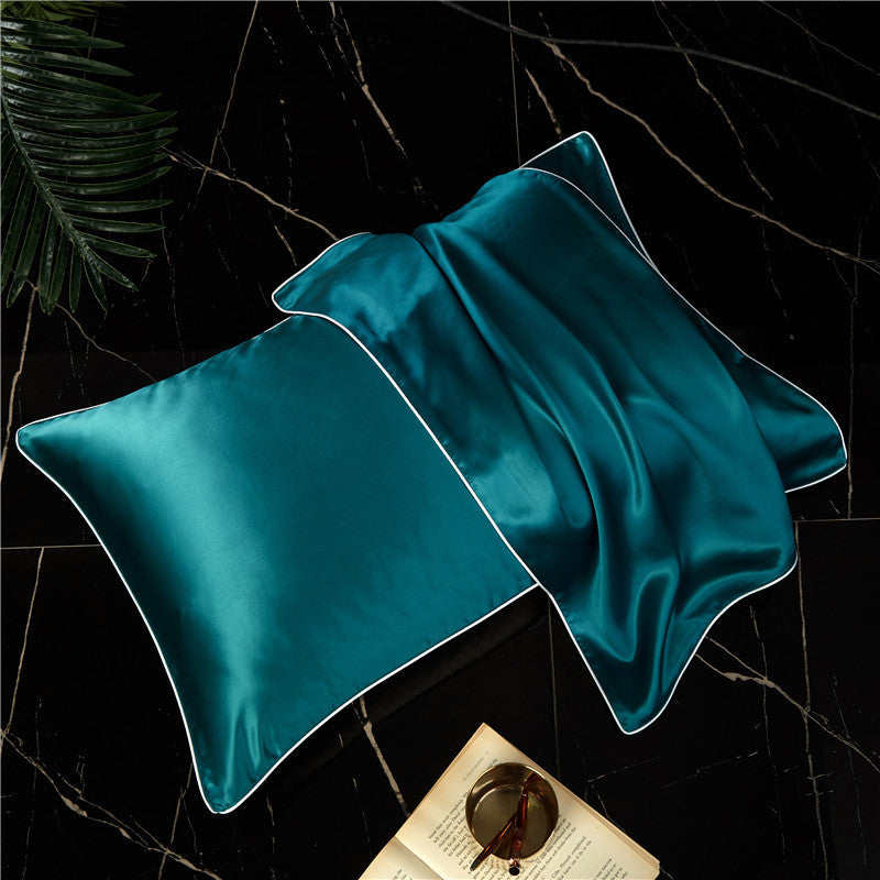 HKM-156179 Solid Color Silk Satin Pillowcase - Single-Sided, 48x74 cm, Soft and Durable