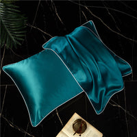 HKM-156179 Solid Color Silk Satin Pillowcase - Single-Sided, 48x74 cm, Soft and Durable