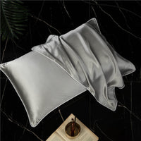 HKM-156179 Solid Color Silk Satin Pillowcase - Single-Sided, 48x74 cm, Soft and Durable