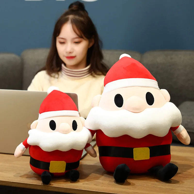 HKM-156307 Large Santa Claus Plush Doll - Soft Stuffed Toy for Kids, Perfect Christmas Gift