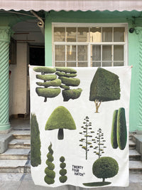HKM-156435 Cute Tree Nordic Tapestry Wall Hanging - Plush Plants and Flowers Design (1000MM x 1200MM)