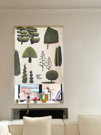 HKM-156435 Cute Tree Nordic Tapestry Wall Hanging - Plush Plants and Flowers Design (1000MM x 1200MM)