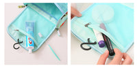 HKM-156819 Large-Capacity Nylon Wash Bag with Double Chain Head and 4 Inner Mesh Storage Pockets, 26x13x28cm