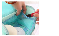 HKM-156819 Large-Capacity Nylon Wash Bag with Double Chain Head and 4 Inner Mesh Storage Pockets, 26x13x28cm