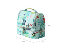 HKM-156819 Large-Capacity Nylon Wash Bag with Double Chain Head and 4 Inner Mesh Storage Pockets, 26x13x28cm