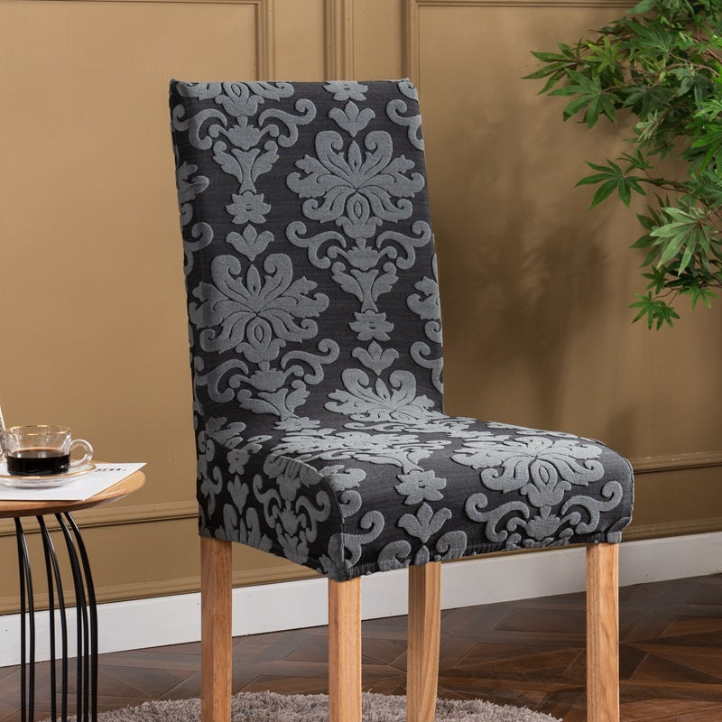 HKM-156947 European-Style Stretch Jacquard Chair Cover in Multiple Colors