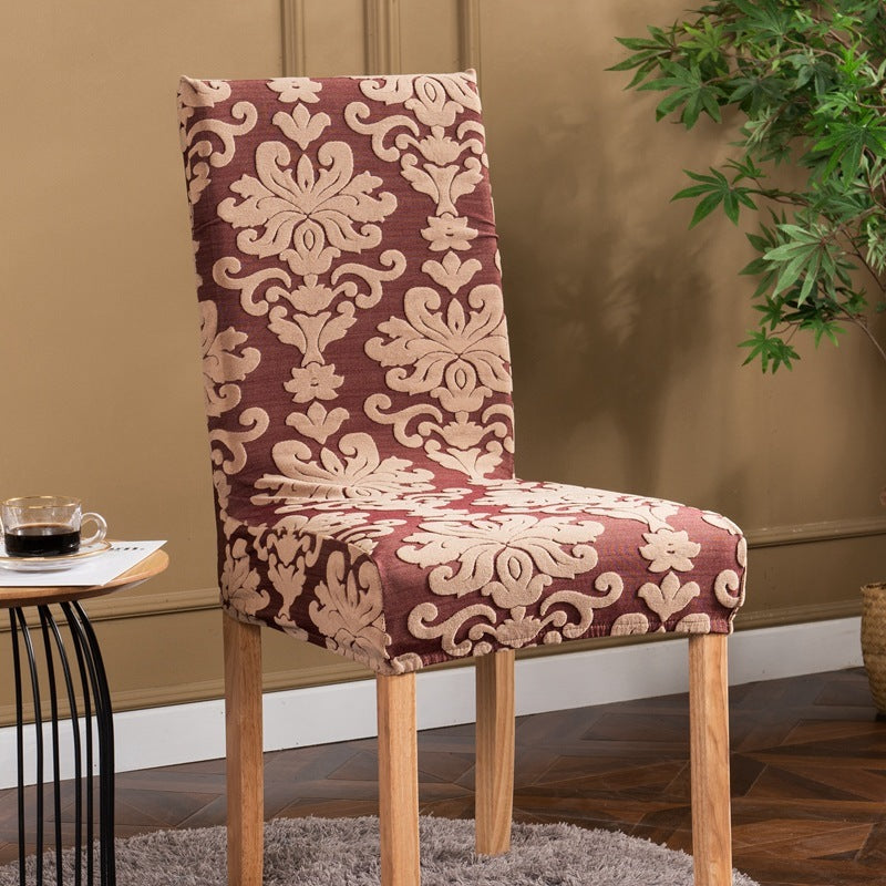 HKM-156947 European-Style Stretch Jacquard Chair Cover in Multiple Colors