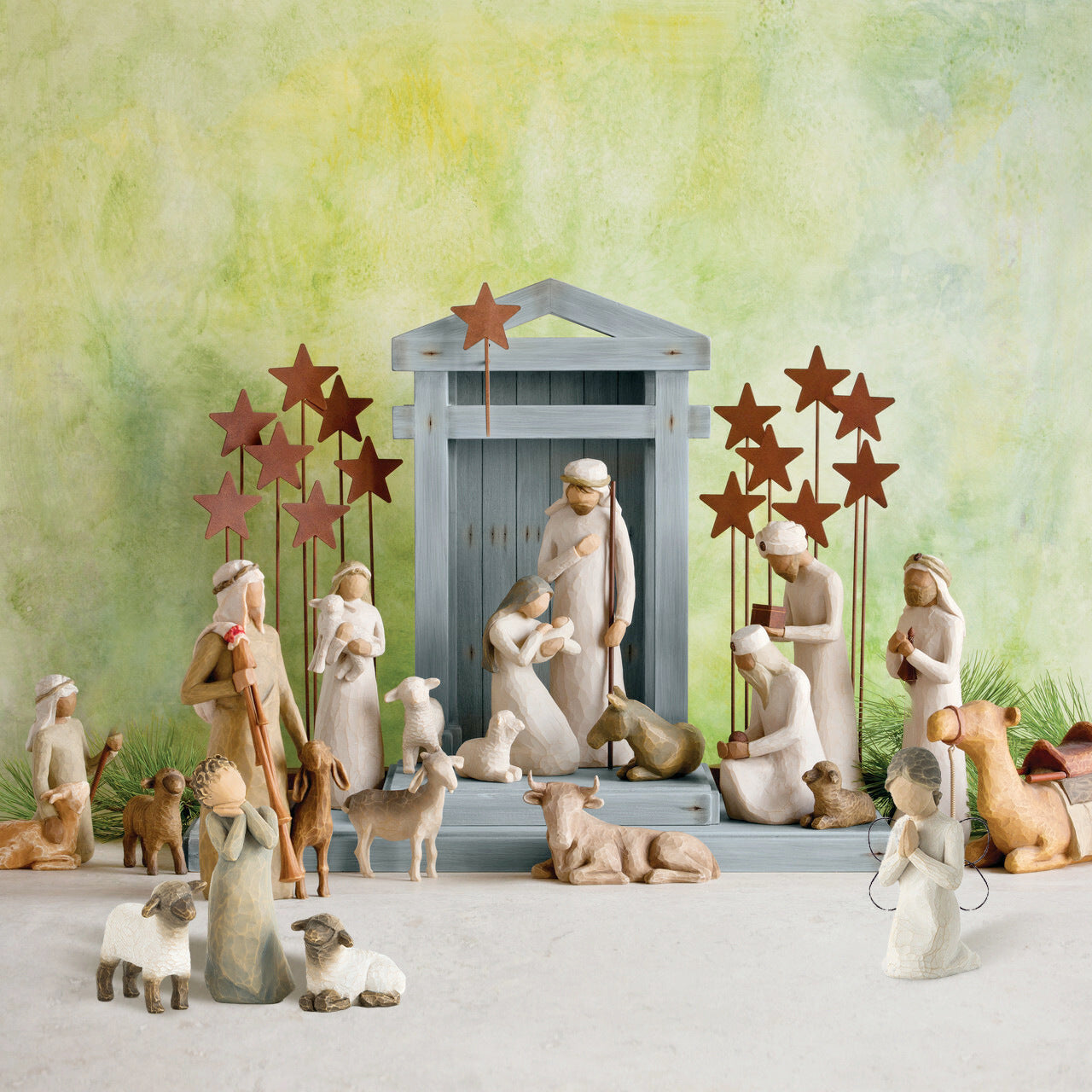 HKM-157011 20-Piece Nativity Scene Manger Resin Crafts Kit
