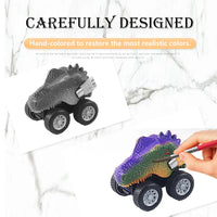 HKM-157139 Dinosaur-Themed Pull-Back Toy Cars for Kids – Inertia Mini Vehicle, Realistic Design, Plastic Construction