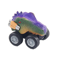 HKM-157139 Dinosaur-Themed Pull-Back Toy Cars for Kids – Inertia Mini Vehicle, Realistic Design, Plastic Construction