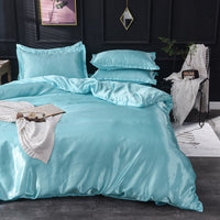 HKM-157203 Silky Cool Summer Bedding Set - Three-Piece Bed Linen in Modern Styles