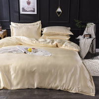 HKM-157203 Silky Cool Summer Bedding Set - Three-Piece Bed Linen in Modern Styles
