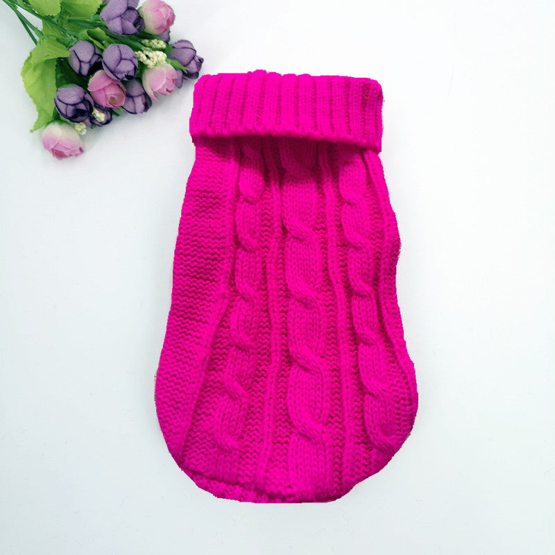 HKM-157203 Warm Wool Dog Sweater in Various Colors and Sizes