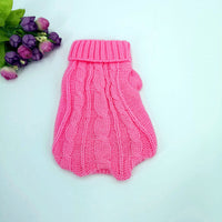 HKM-157203 Warm Wool Dog Sweater in Various Colors and Sizes