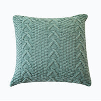 HKM-157267 Coarse Wool Knitted Cushion Cover - Modern Simple Design, 45x45cm, Acrylic Material