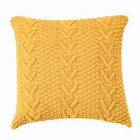 HKM-157267 Coarse Wool Knitted Cushion Cover - Modern Simple Design, 45x45cm, Acrylic Material