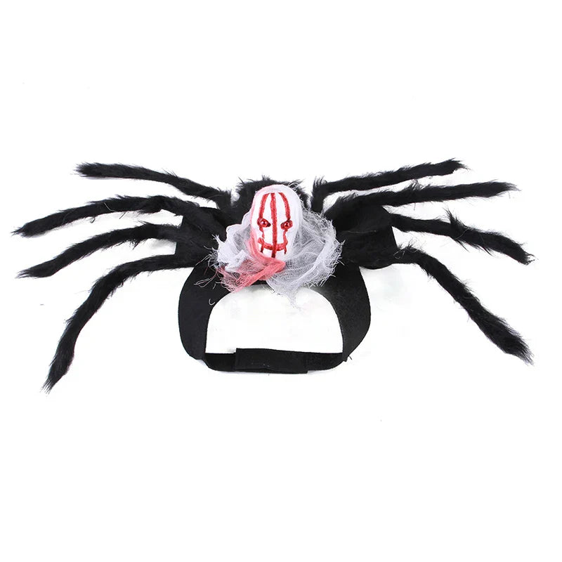 HKM-157459 Halloween Spider Costume for Dogs and Cats - Funny Pet Cosplay Apparel and Accessories
